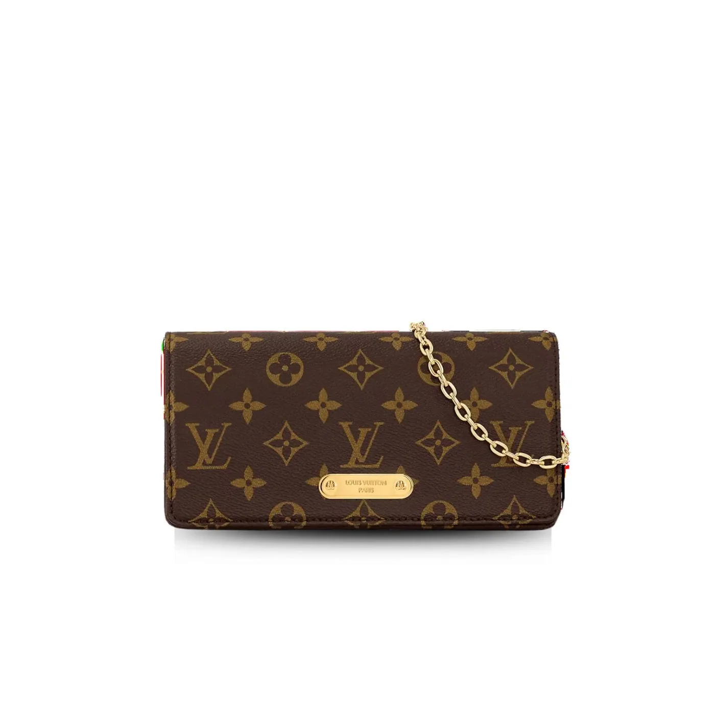 Louis Vuitton Wallet On Chain Lily Brown 8,/20 Louis Vuitton Wallet On Chain Lily Brown 8,/20