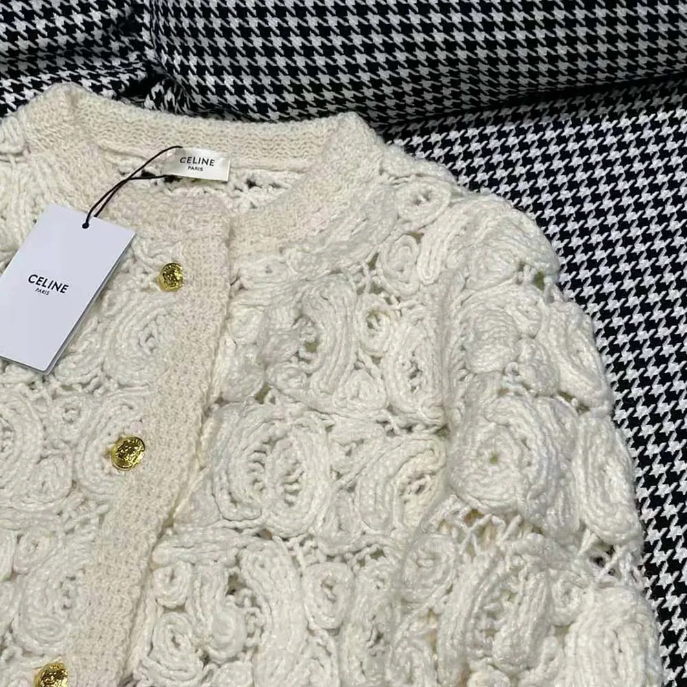 Celine Cardigan Jacket in Cornelly Wool for Women
