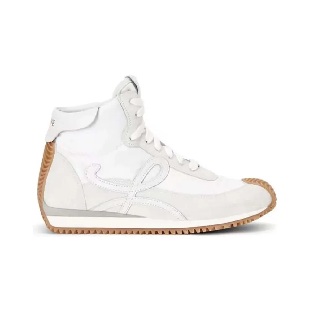 Loewe Ballet Runner 2.0 High-top in Nylon and Calfskin for Unisex in White