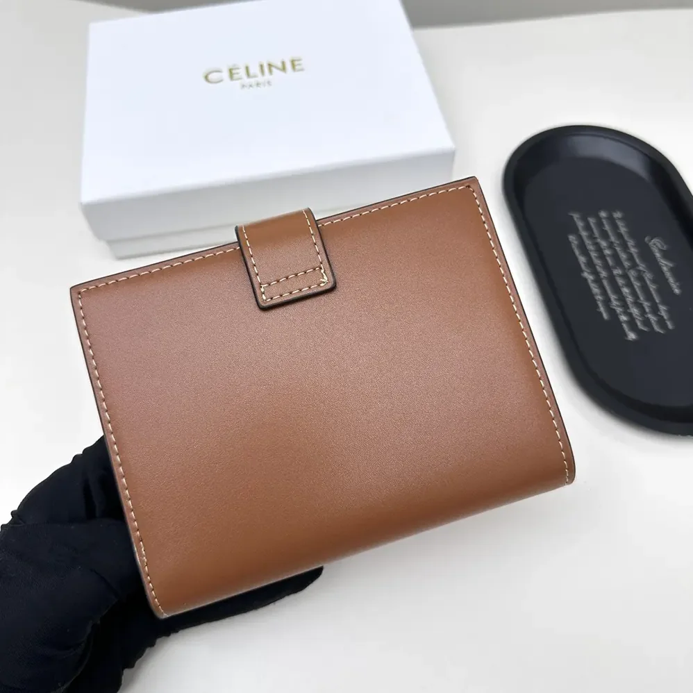 Celine Medium Strap Wallet Nino in Supple Grained Calfskin for Women Celine Medium Strap Wallet Nino in Supple Grained Calfskin for Women