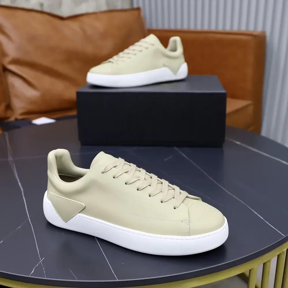 Prada Court Leather Sneakers for Unisex in Desert Beige Prada Court Leather Sneakers for Unisex in Desert Beige