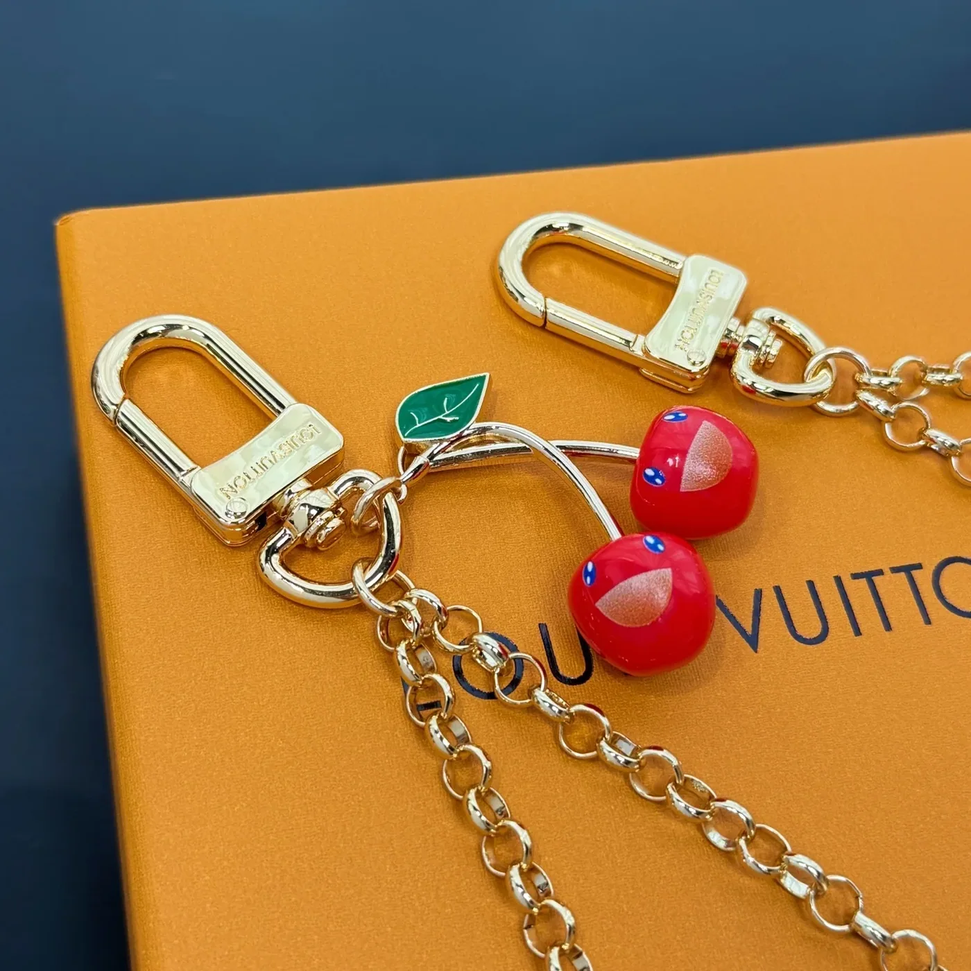 Louis Vuitton LV x TM Cerise Bag Chain Gold in Toned