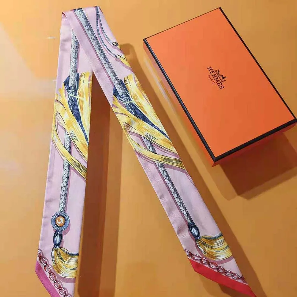 Hermes Cavalcades Twilly for Women in Pink