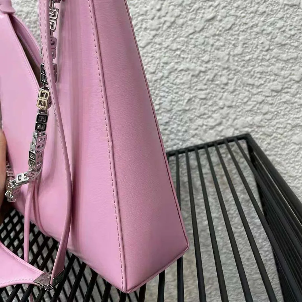 Givenchy Small Cut Out Bag in Box Leather with Chain for Women in Pink