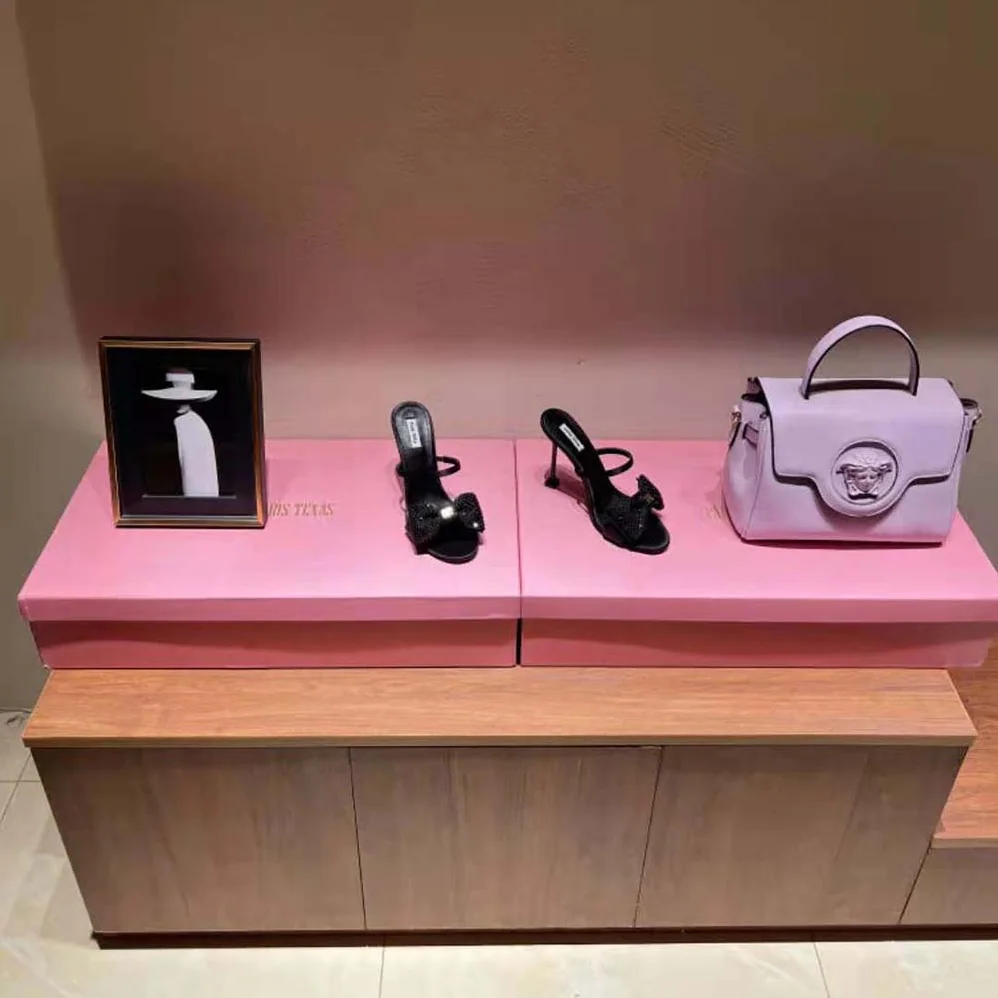 Miu Miu Satin Bow Sandals in 85 mm Heel Height for Women in Black