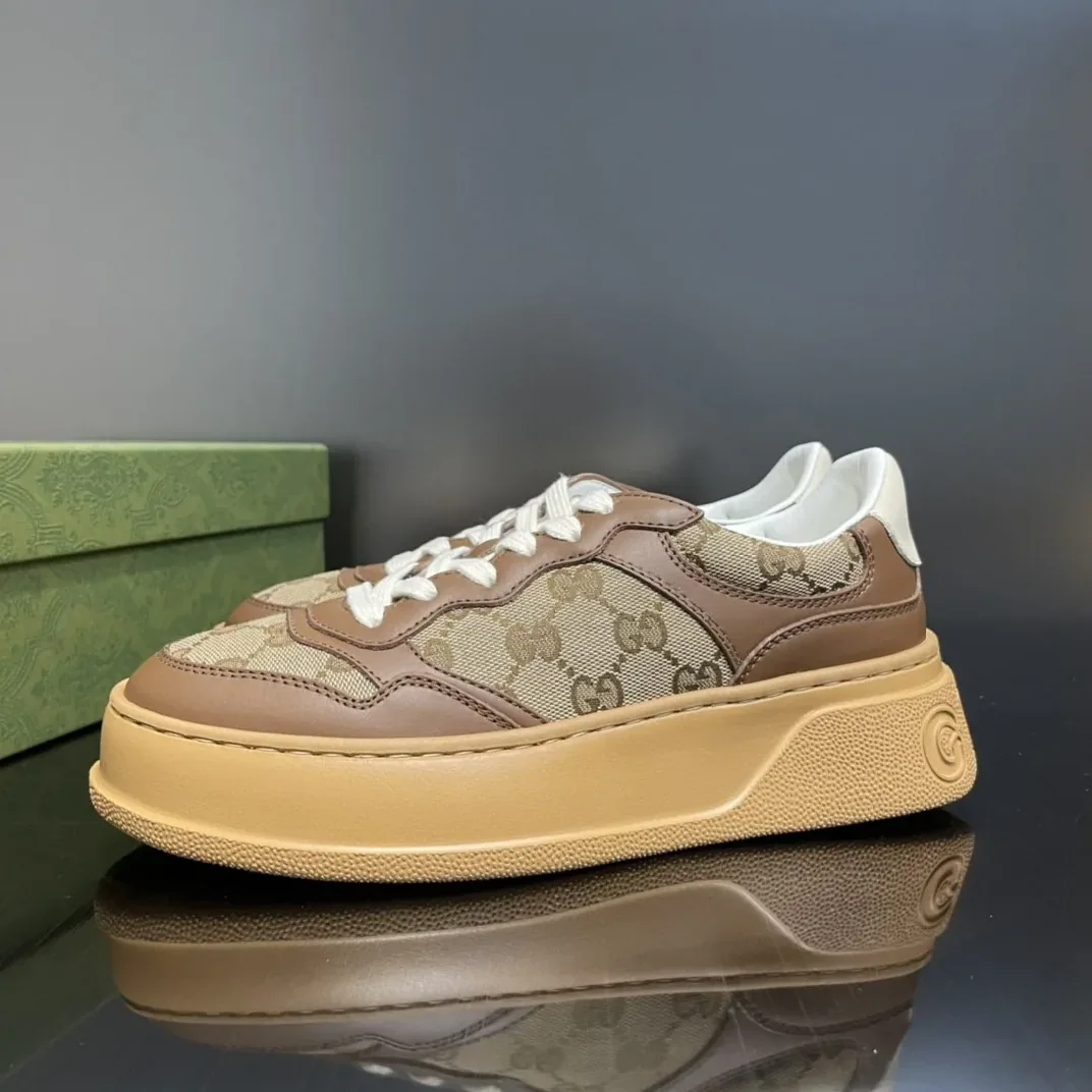 Gucci GG Sneaker Brown And Beige for Men Gucci GG Sneaker Brown And Beige for Men