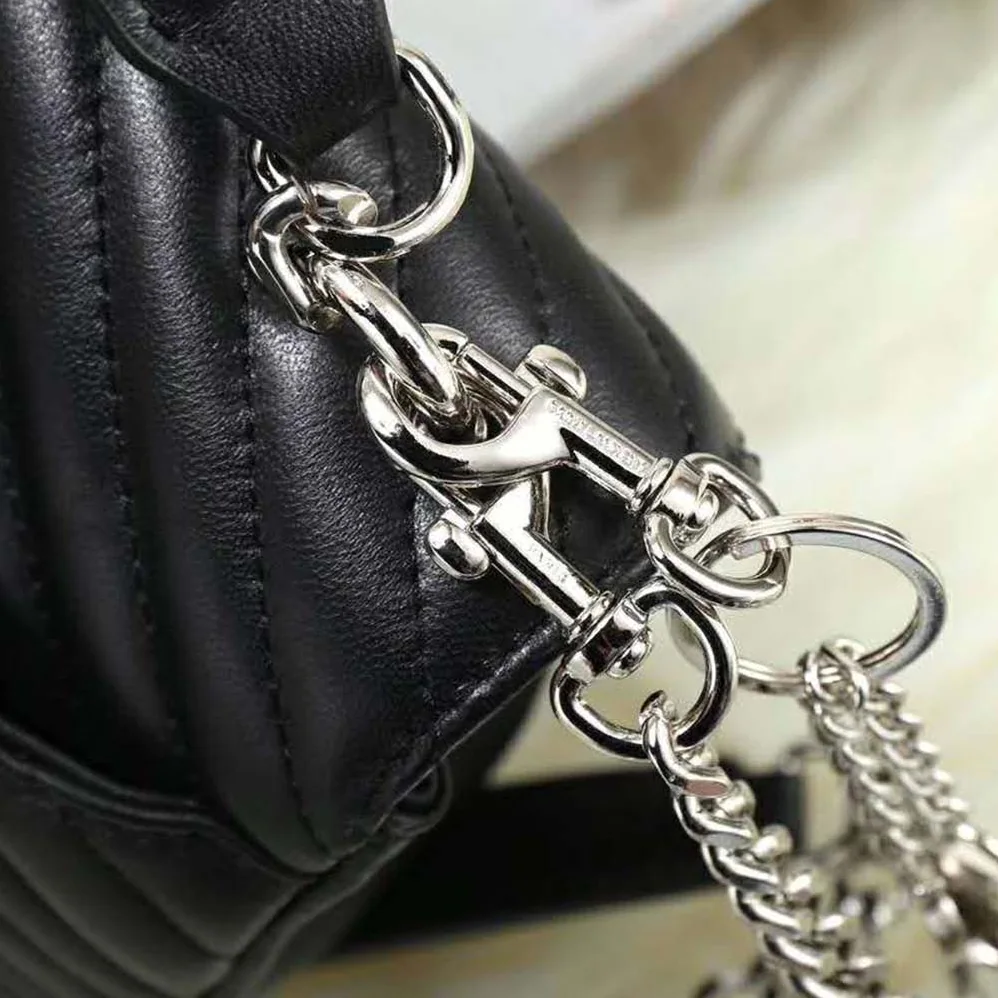Saint Laurent YSL Classic Large College Bag Matelasse Leather in Black