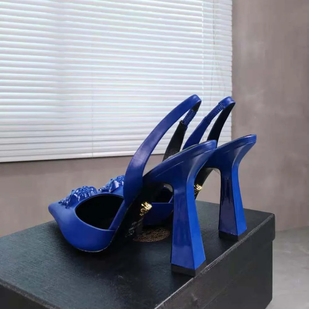 Versace La Medusa Sling for Women in Back Pumps Versace La Medusa Sling for Women in Back Pumps