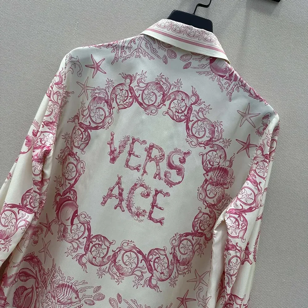 Versace Underwater Barocco Fitted Shirt for Women Versace Underwater Barocco Fitted Shirt for Women