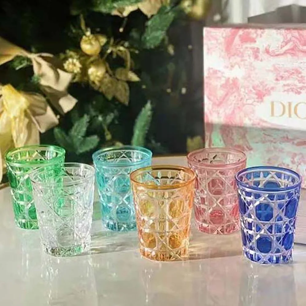 Dior Water Glass Aquamarine Cannage for Unisex