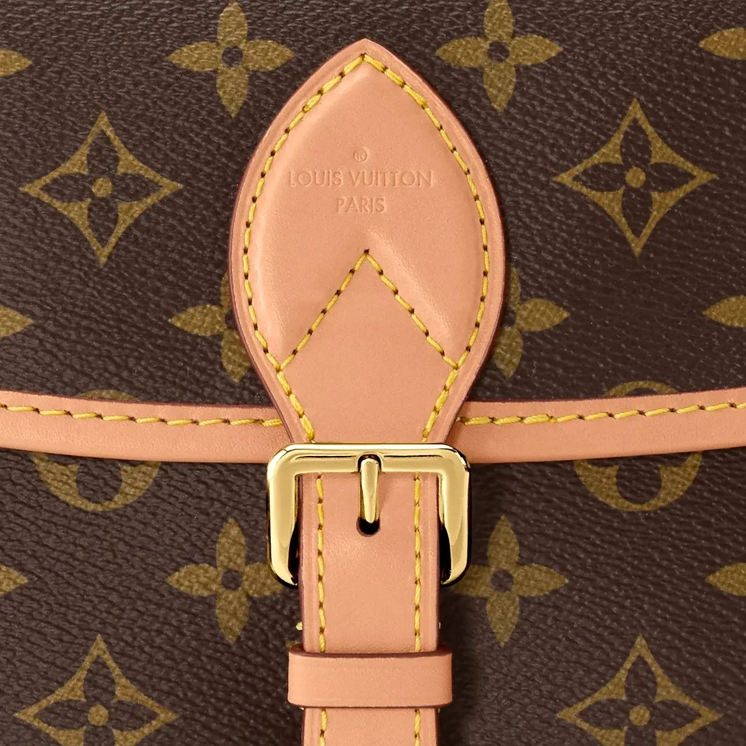 Louis Vuitton Diane Shoulder Bag in Brown Monogram Gold Hardware