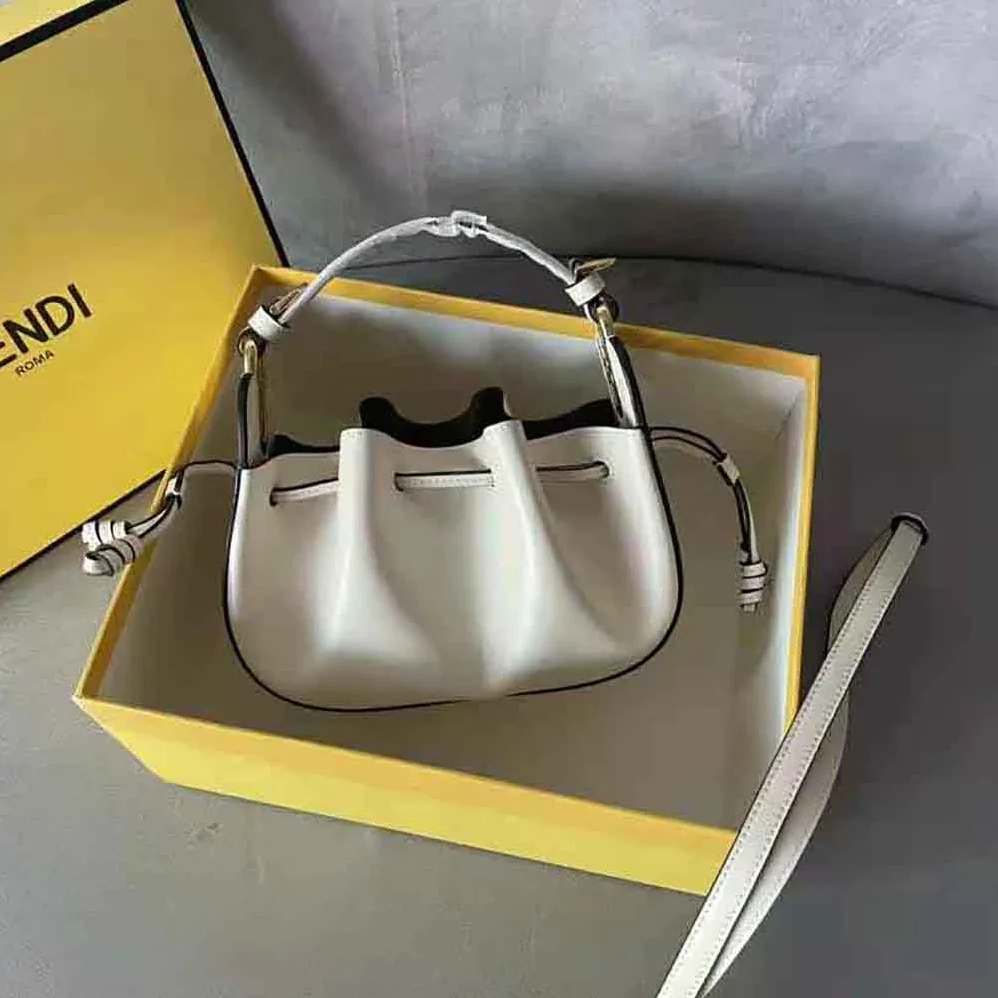 Fendi Pomodorino White Leather Mini for Women in Bag Fendi Pomodorino White Leather Mini for Women in Bag
