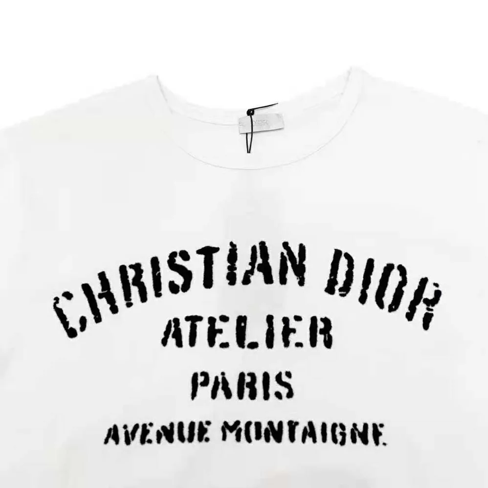 Dior Oversized Christian Dior Atelier T for Women in shirt White Cotton Jersey