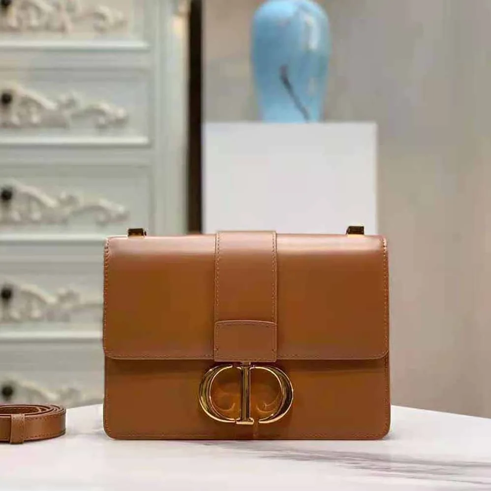 Dior 30 Montaigne Bag Des Vents Box Calfskin for Women in Brown
