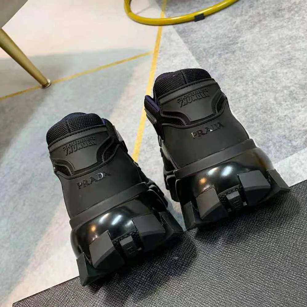Prada Cloudbust Thunder Sneakers for Women in Navy Prada Cloudbust Thunder Sneakers for Women in Navy