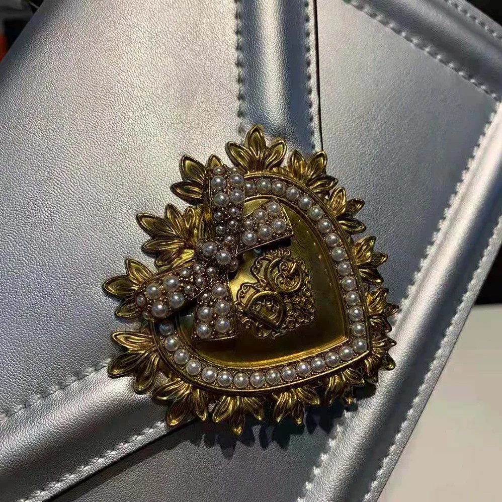 Dolce Gabbana D&G Small Devotion Bag in Mordore Nappa Leather for Women Dolce Gabbana D&G Small Devotion Bag in Mordore Nappa Leather for Women