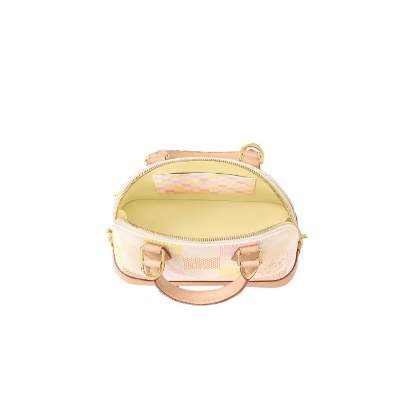 Louis Vuitton Alma BB Top Handle Bag in Peach Gold Hardware Louis Vuitton Alma BB Top Handle Bag in Peach Gold Hardware