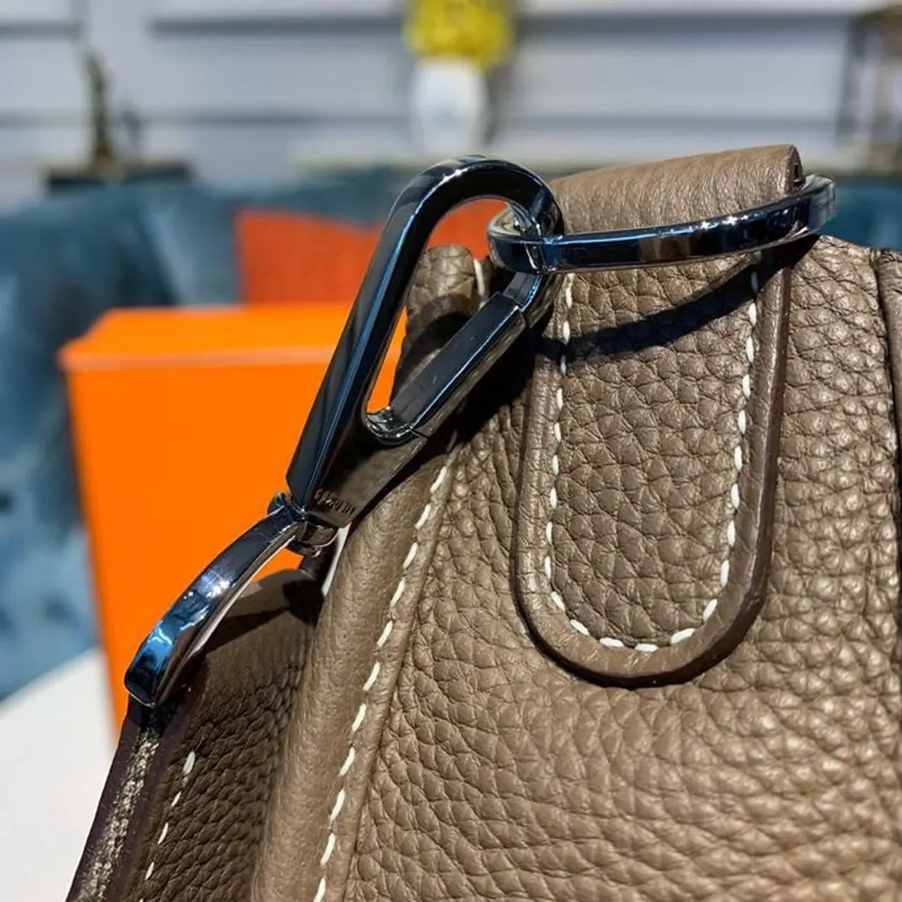 Hermes Evelyne III GM Bag Brown / Hermes Evelyne III GM Bag Brown /