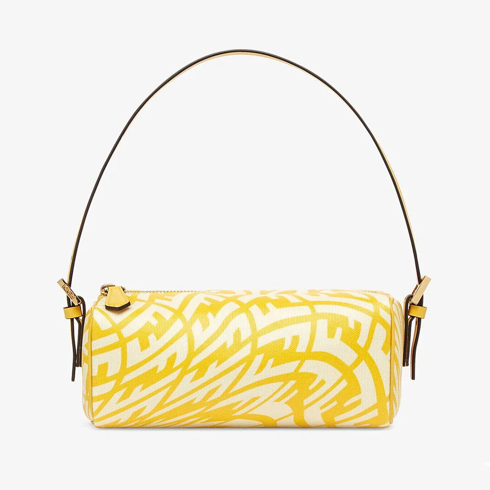 Fendi Mini Bag Yellow Glazed Canvas Mini for Women in Bag