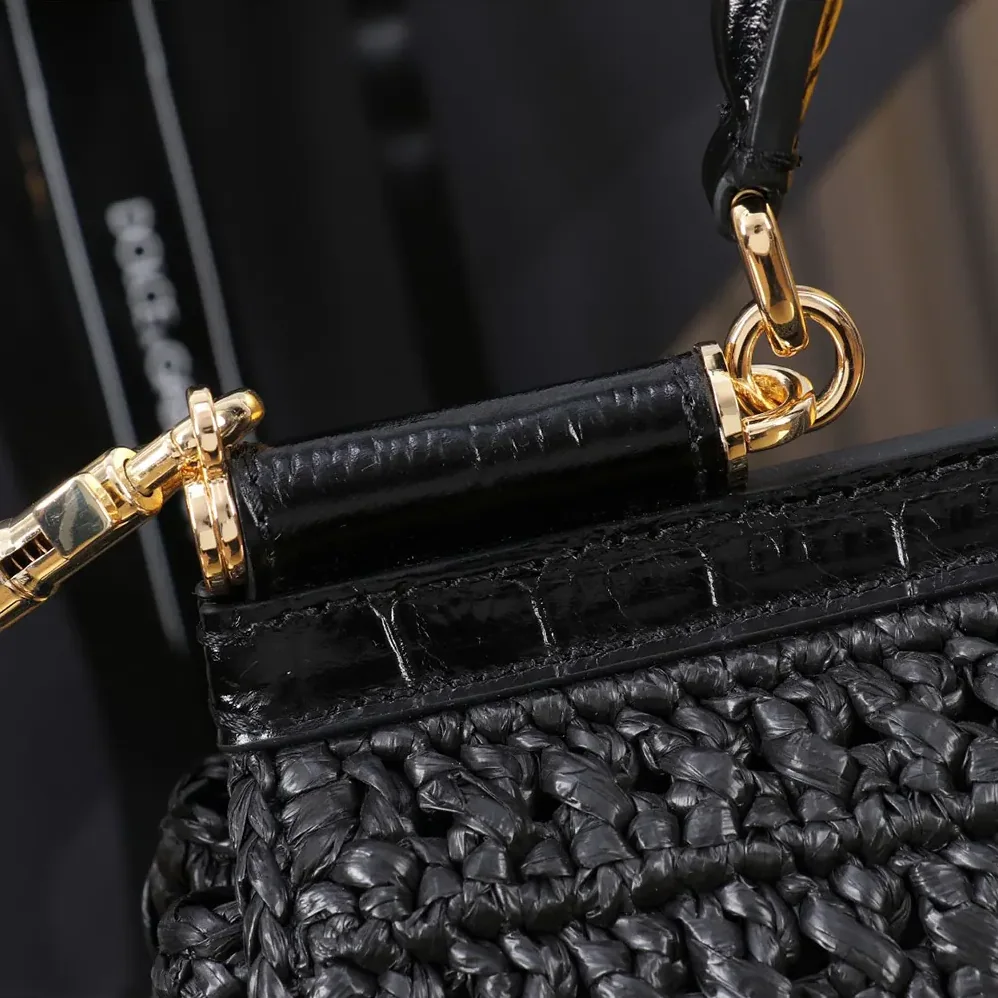 Dolce Gabbana D&G Elongated Sicily Handbag for Women in Black Dolce Gabbana D&G Elongated Sicily Handbag for Women in Black