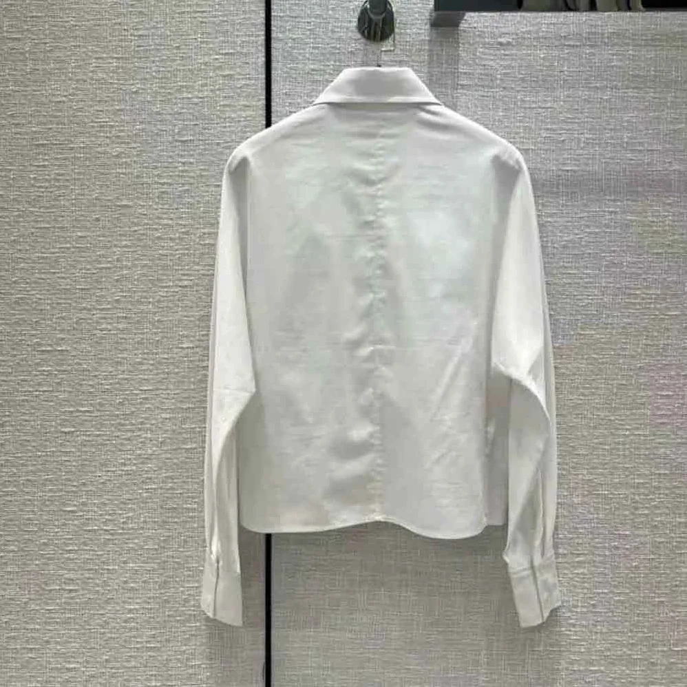 Dior Blouse White Cotton Poplin for Women