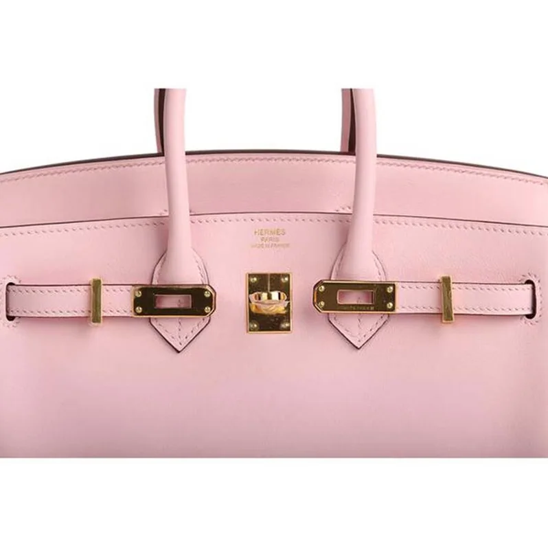 Hermes Birkin 25 Bag in Togo Leather with Gold Hardware in Pink Hermes Birkin 25 Bag in Togo Leather with Gold Hardware in Pink