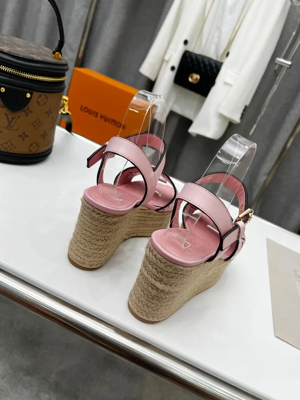 Louis Vuitton Starboard Wedge Sandal Pink for Women
