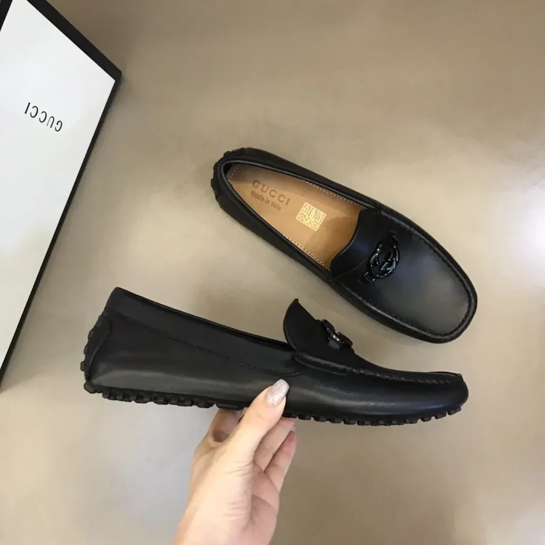 Loafer With Interlocking G Black