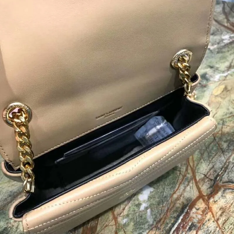 Saint Laurent YSL Sulpice Small in Matelasse Leather for Women in Sandy Saint Laurent YSL Sulpice Small in Matelasse Leather for Women in Sandy
