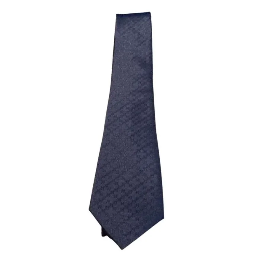 Hermes Faconnee H Tie Navy Blue Hermes Faconnee H Tie Navy Blue