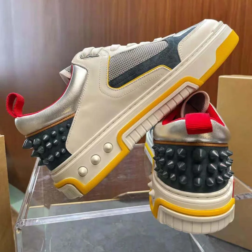 Christian Louboutin Astroloubi in Calf Leather for Unisex in Yellow Christian Louboutin Astroloubi in Calf Leather for Unisex in Yellow