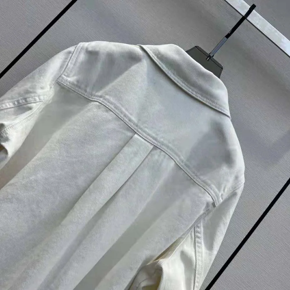 Loewe Anagram Overshirt in Denim for Women in White