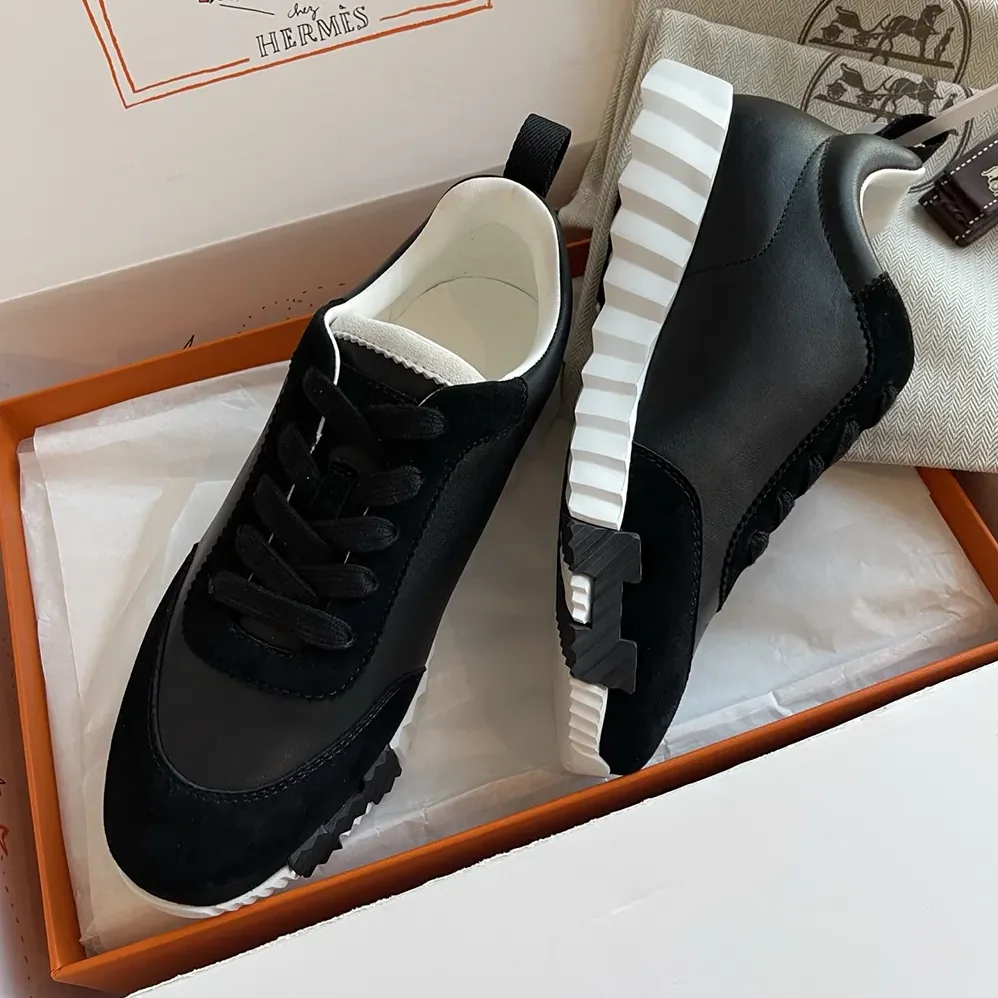 Hermes Bouncing Sneaker-Black H242250Z for Unisex Hermes Bouncing Sneaker-Black H242250Z for Unisex
