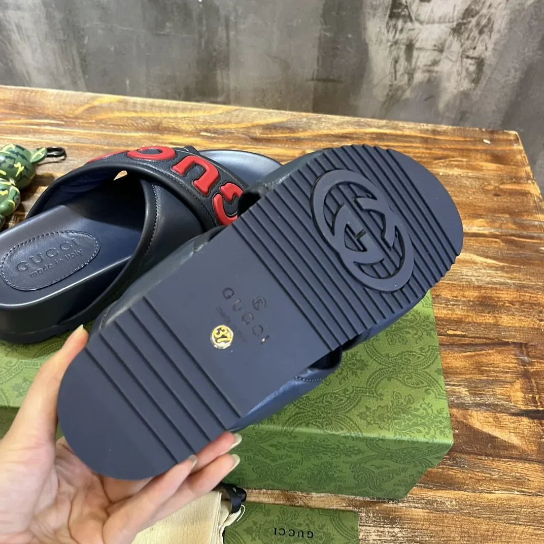 Gucci Sandal Navy Blue for Men