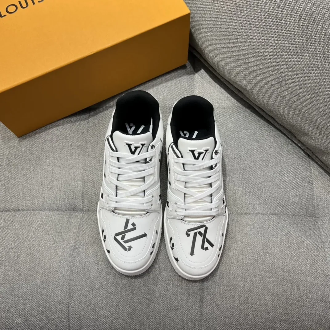 Louis Vuitton LV Trainer Sneaker Black LV 1AAGY7 Louis Vuitton LV Trainer Sneaker Black LV 1AAGY7