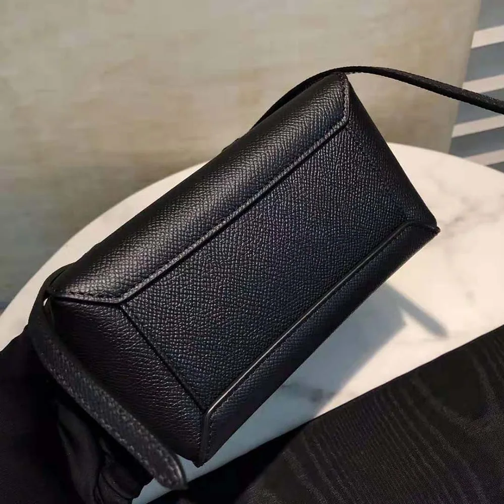 Celine Pico Belt Bag in Grained Calfskin for Women in Black