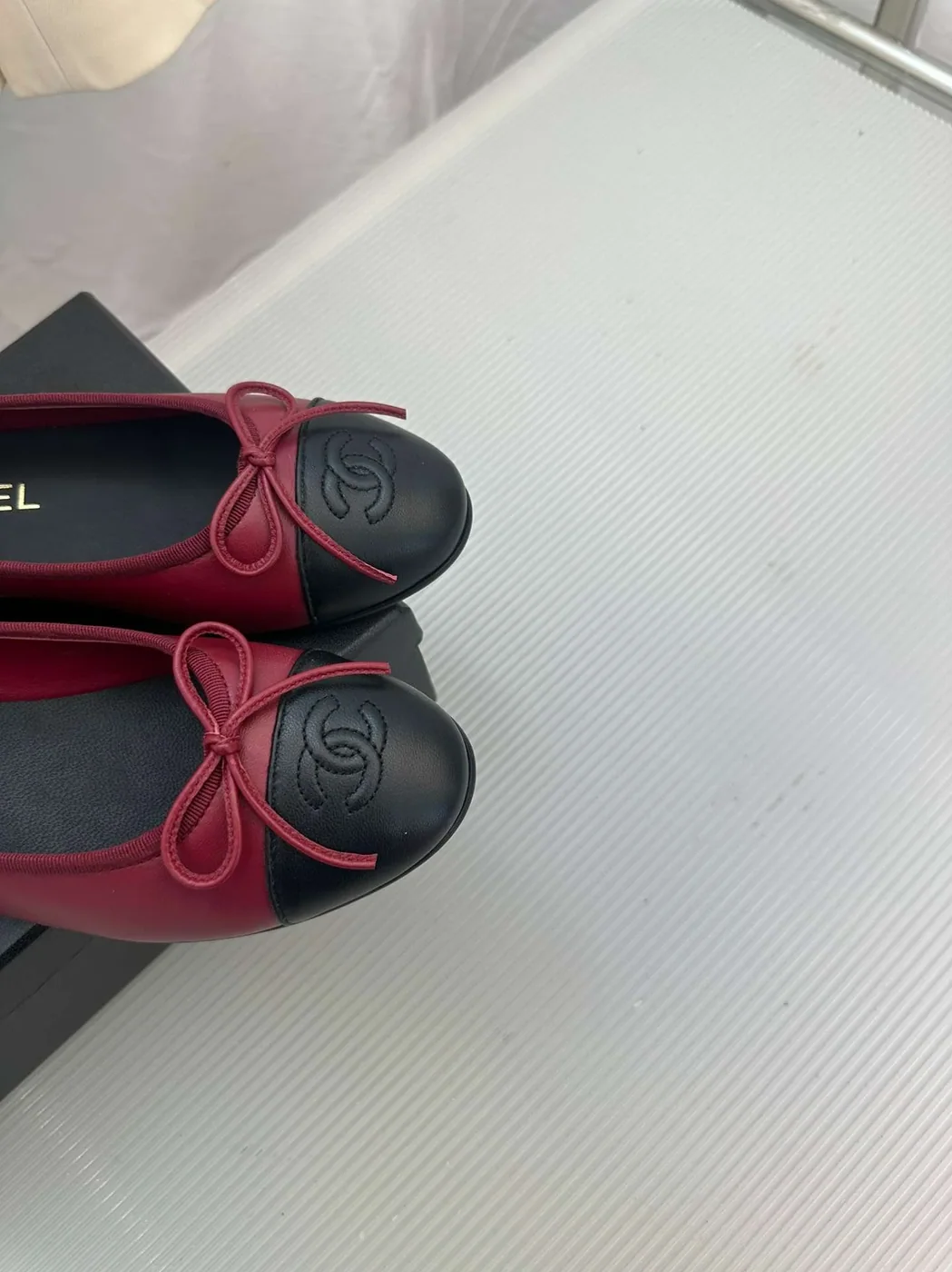 Chanel Ballerina Logo Ballet Burgundy Chanel Ballerina Logo Ballet Burgundy