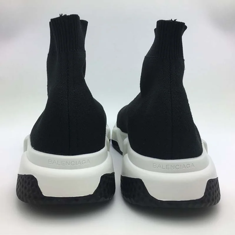 Balenciaga Stretch Mesh High Top Sneakers for Unisex in Black Balenciaga Stretch Mesh High Top Sneakers for Unisex in Black