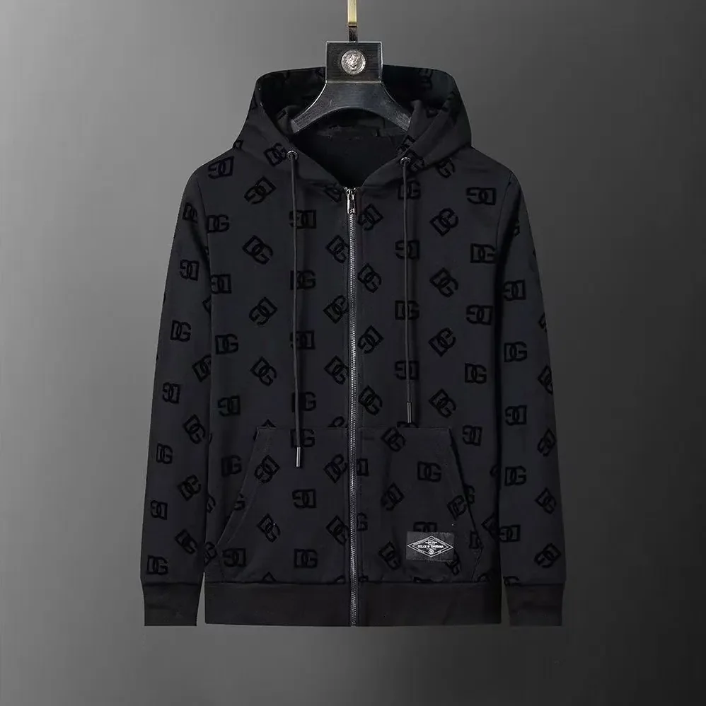 Dolce Gabbana D&G Jersey Sweatshirt with Flocked DG Logo Print for Men