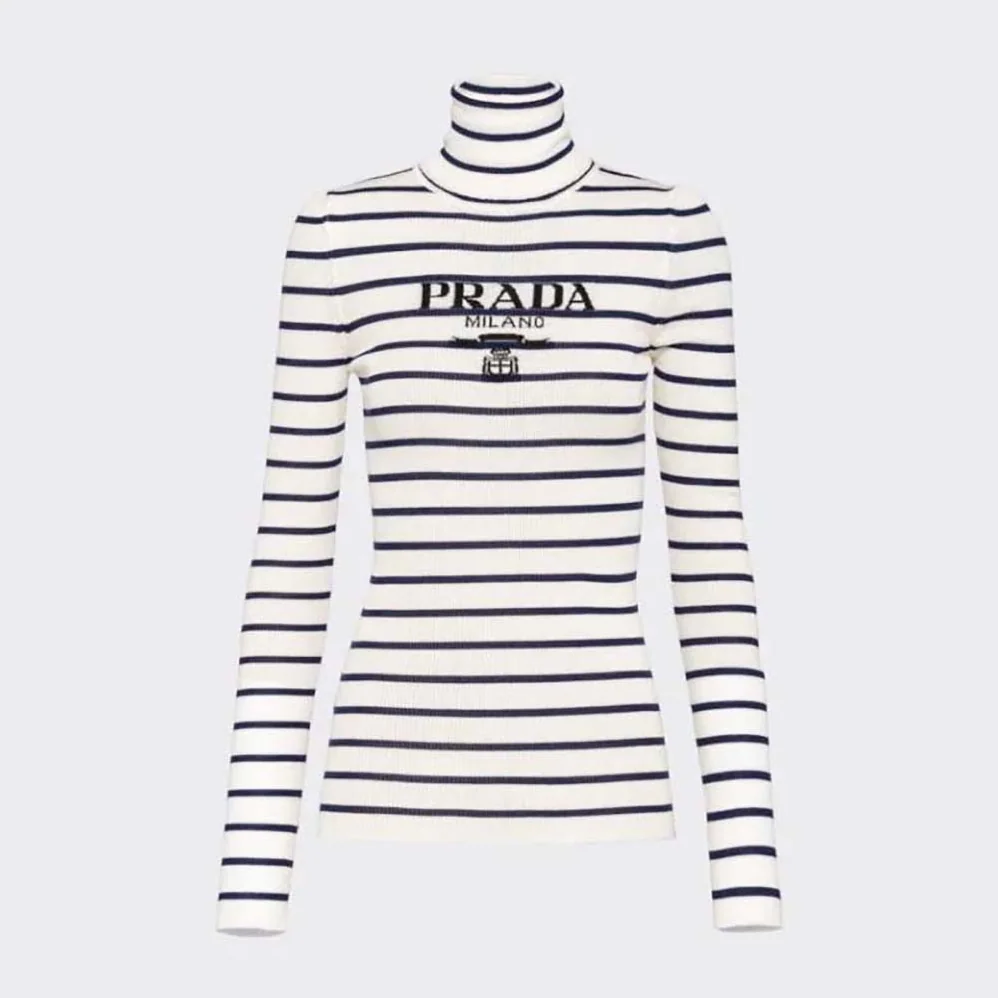 Prada Superfine Wool Turtleneck Sweater for Women