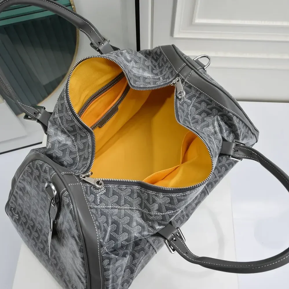 Goyard Boston 50 Bag for Unisex in Grey Goyard Boston 50 Bag for Unisex in Grey