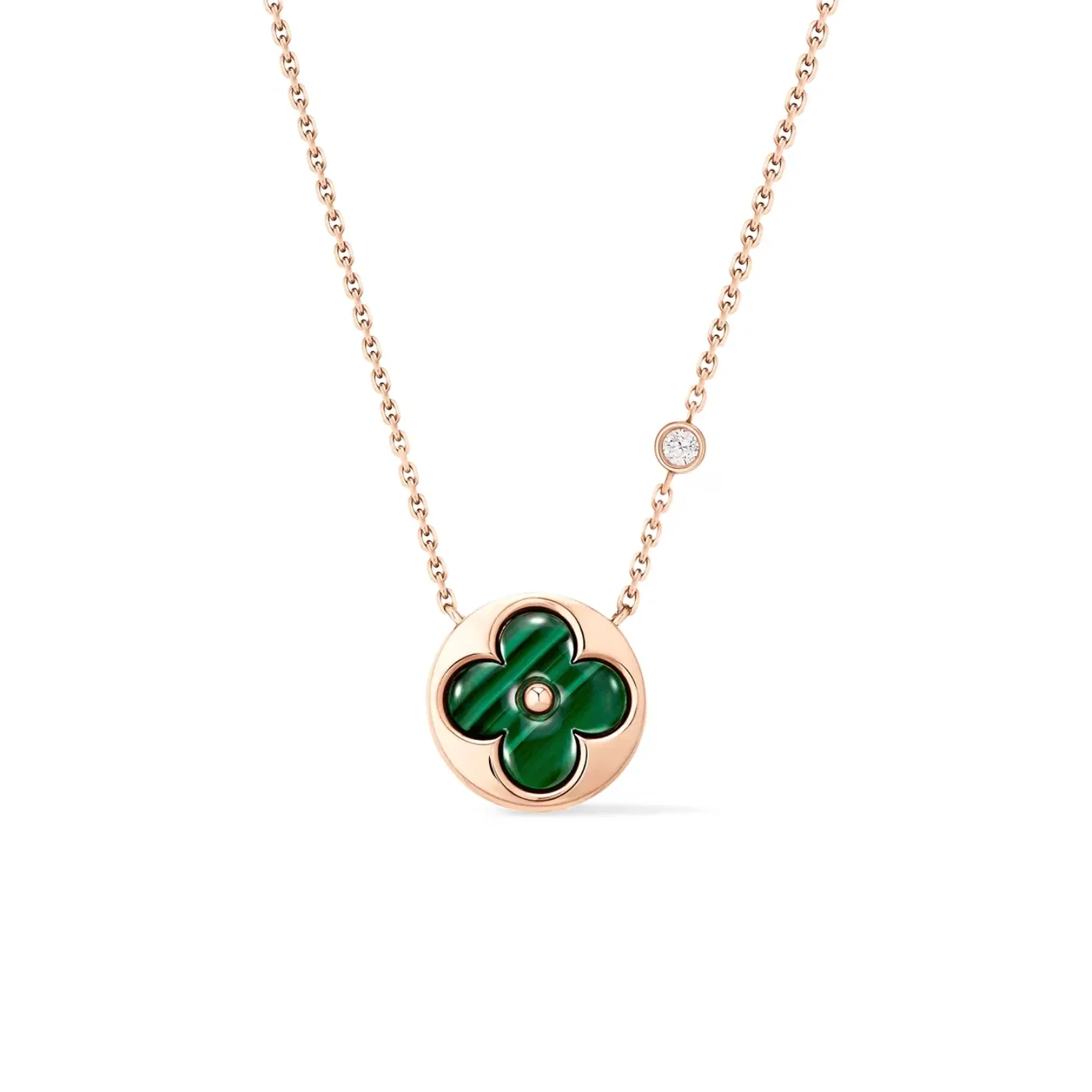 Louis Vuitton Color Blossom BB Sun Pendant Necklace Pink in Toned