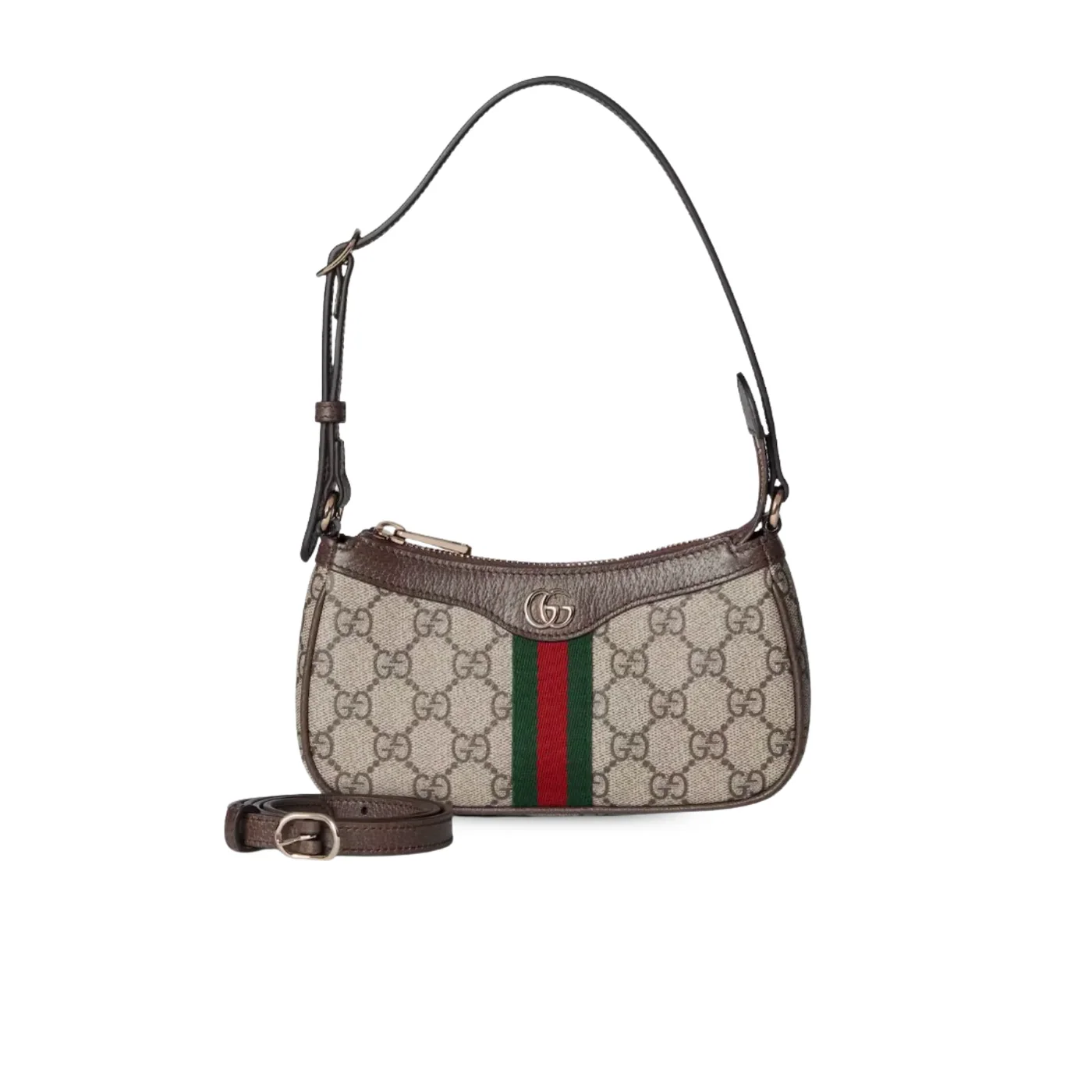 Gucci Ophidia Mini Shoulder Bag / Beige/ Dark Brown Gold Hardware Gucci Ophidia Mini Shoulder Bag / Beige/ Dark Brown Gold Hardware