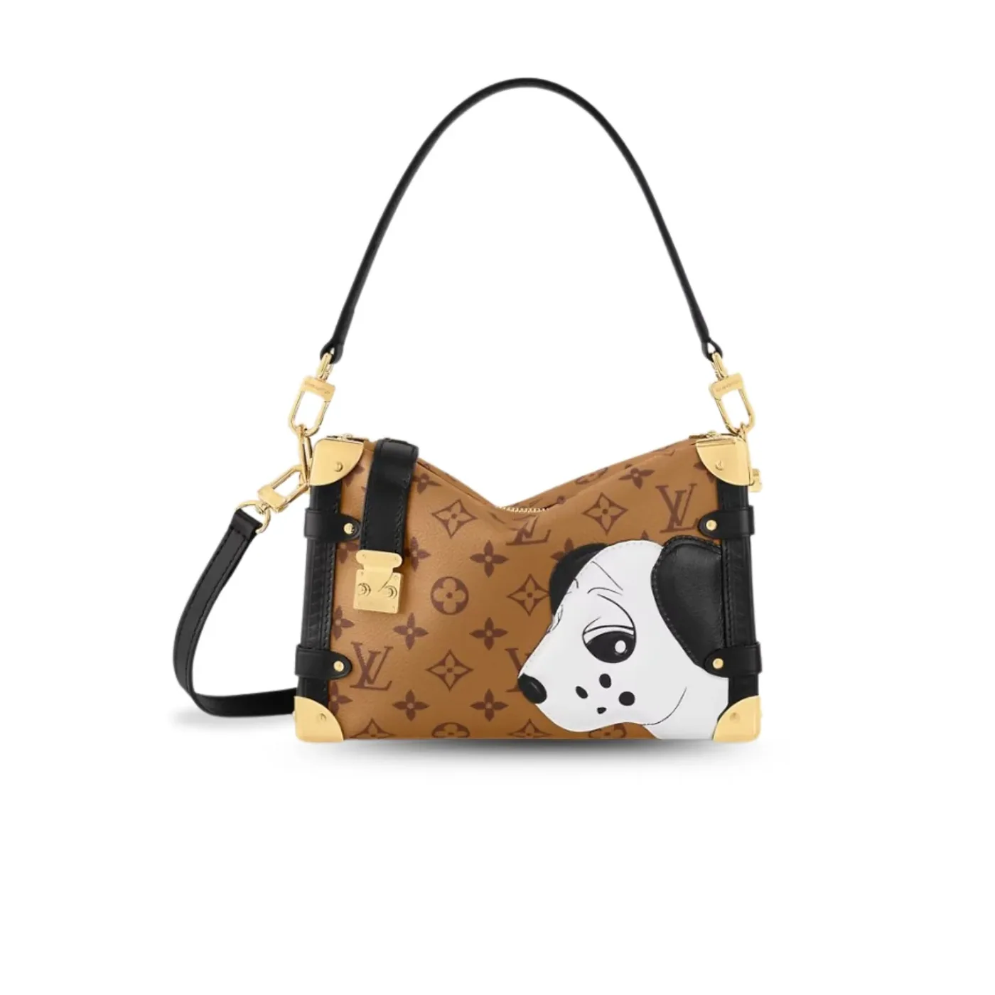 Louis Vuitton Side Trunk MM Bag Brown / Louis Vuitton Side Trunk MM Bag Brown /