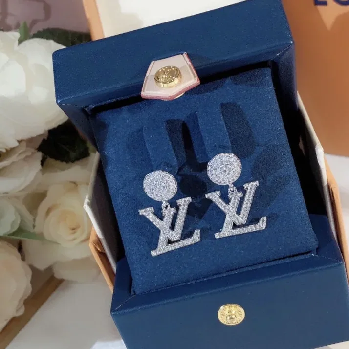 Louis Vuitton LV Iconic Twinkle Earrings Silver Tone Louis Vuitton LV Iconic Twinkle Earrings Silver Tone