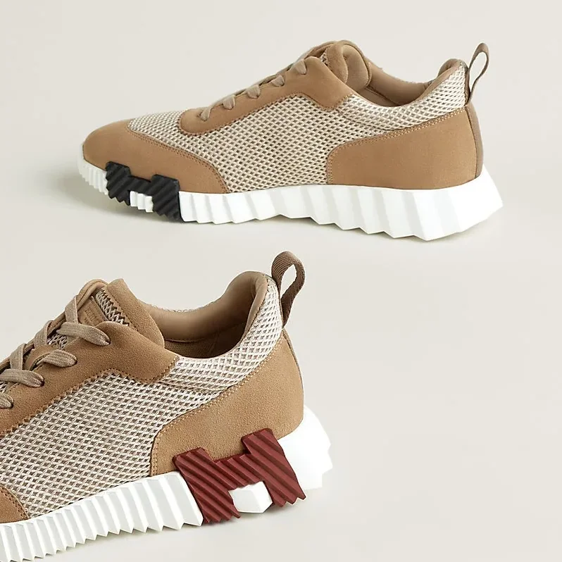 Hermes Bouncing Sneakers Beige Argile Hermes Bouncing Sneakers Beige Argile