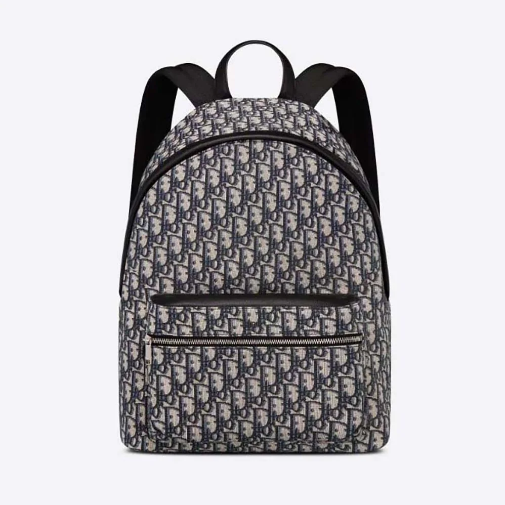 Dior Rider Backpack Beige and Black Dior Oblique Jacquard for Men Dior Rider Backpack Beige and Black Dior Oblique Jacquard for Men