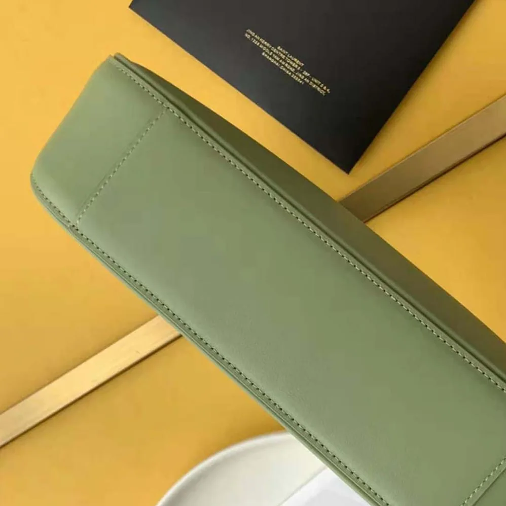 Saint Laurent YSL Le 5 A 7 Hobo Bag in Smooth Leather for Women in Lime Saint Laurent YSL Le 5 A 7 Hobo Bag in Smooth Leather for Women in Lime