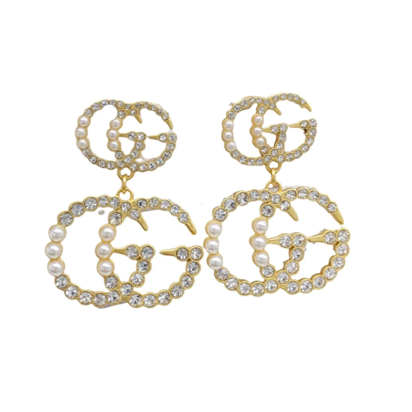 Gucci Pearl Stud Earrings Gold Gucci Pearl Stud Earrings Gold