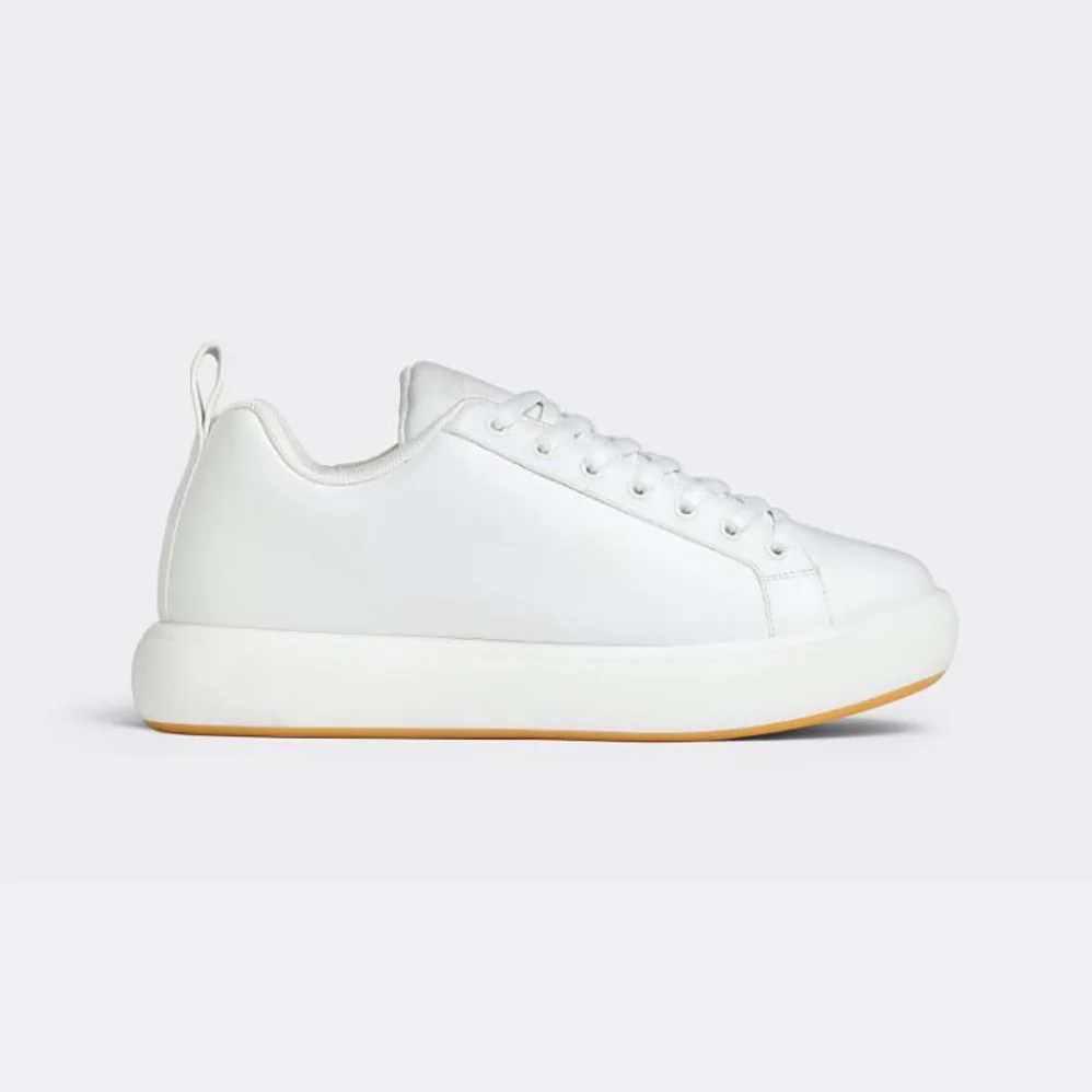 Bottega Veneta Pillow Sneaker Padded Leather Lace-up Sneakers for Unisex in Beige Bottega Veneta Pillow Sneaker Padded Leather Lace-up Sneakers for Unisex in Beige